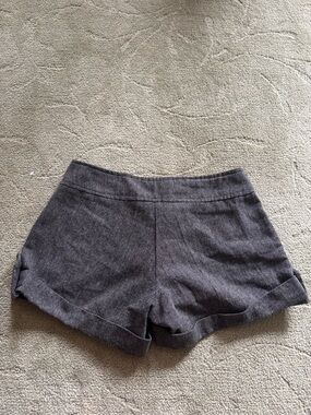 Grey Trouser Shorts
